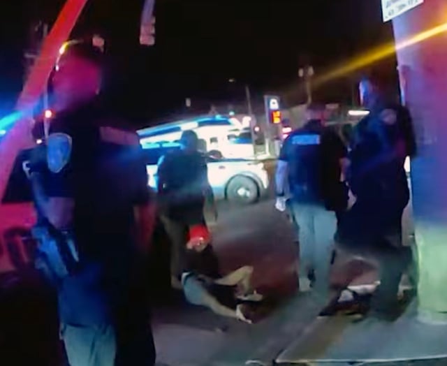 Body-worn camera footage shows Dontae Melton Jr. who authorities say was experiencing a mental health crisis and died in police custody in June. (Baltimore Police body camera screen shot)