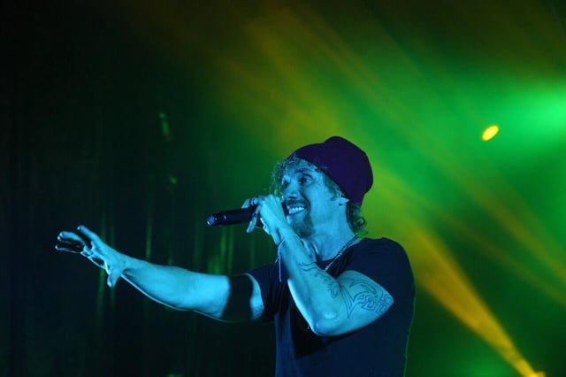 Concierto de Macaco en el festival Strenes de Girona.