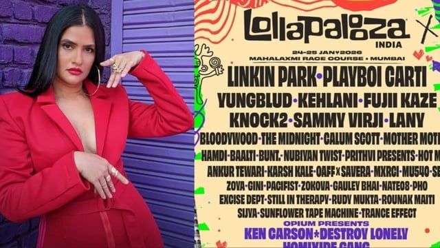 Sona Mohapatra shared a post about Lollapalooza India 2026.