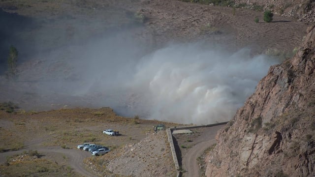 La Dirección de Hidráulica del Ministerio de Energía y Ambiente informó que el próximo sábado 30 de agosto se realizarán maniobras de mantenimiento en el descargador de fondo (DDF) del dique Potrerillos.