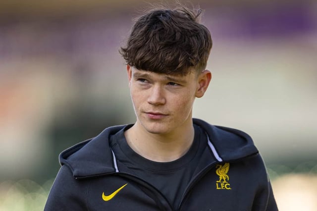 PLYMOUTH, ENGLAND - Sunday, February 9, 2025: Liverpool's James McConnell on the pitch before the FA Cup 4th Round match between Plymouth Argyle FC and Liverpool FC at Home Park. Plymouth won 1-0. (Photo by David Rawcliffe/Propaganda)
