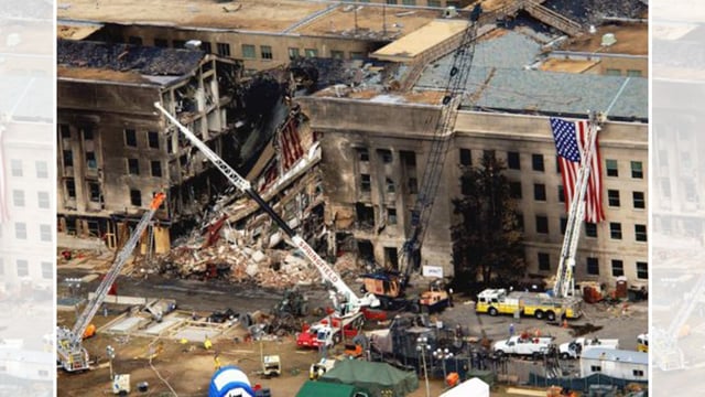 The damage caused to Pentagon by Flight 77 | Courtesy: defense.gov