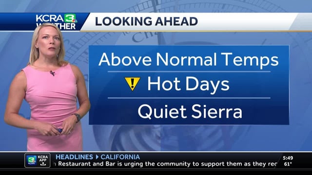 Plenty of sunshine can be expected as temperatures warm to mid and upper 90 this afternoon in the valley.
