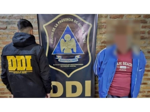 Este es el sujeto, de 55 años, que resultó aprehendido por los investigadores policiales.