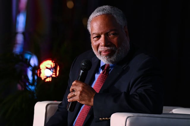 Lonnie Bunch, the secretary of the Smithsonian Institution, speaks onstage during the John and Lillian Miles Lewis Foundation 2025 Good Trouble Gala in Atlanta, Georgia, on May 29, 2025.