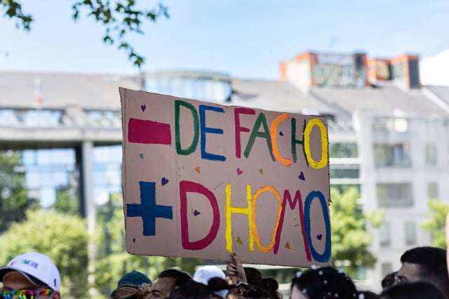 Lors de la Marche des fiertés 2023 à Nantes. 