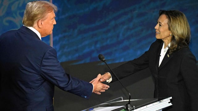 Donald Trump und Kamala Harris (Archiv)