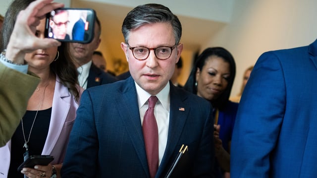 House Speaker Mike Johnson has been facing mounting questions as a bipartisan group of lawmakers call for a vote on a resolution to force the release of the Jeffrey Epstein files.