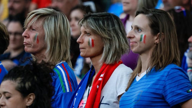 Enttäuschte Italienische Fans