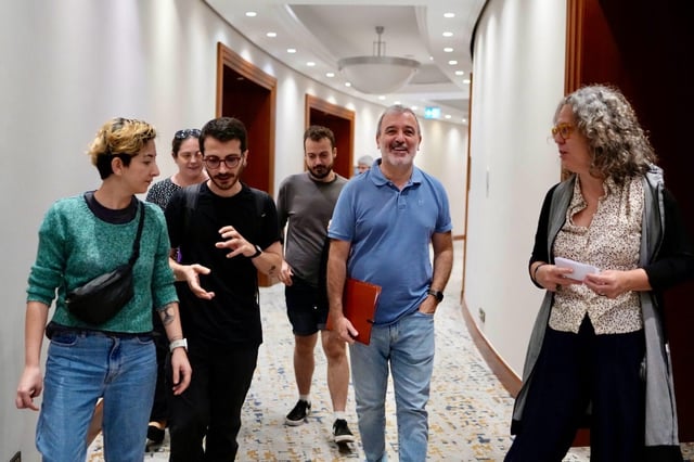 Reunión de Collboni con activistas LGTBI en Estambul.