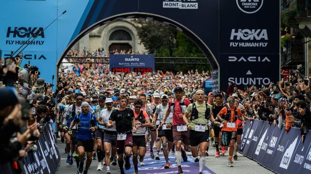 L’Ultra-trail du Mont-Blanc s’est élancé ce vendredi à Chamonix.