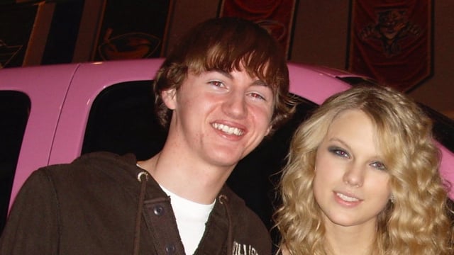 Taylor Swift's ex-boyfriend from high school has reacted to the news of her engagement.