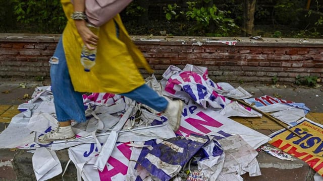 Last year, the elections were held on September 27, 2024, but widespread defacement led to a nearly two-month delay in counting and declaration of results after the Delhi High Court ordered the removal of all posters and graffiti. (RAJ K RAJ /HT Archive)