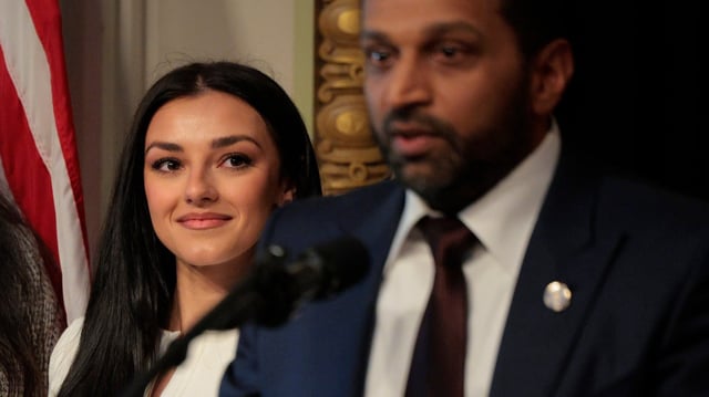 Alex Wilkins looks on at Kash Patel's swearing in ceremony as FBI director. (CHIP SOMODEVILLA/GETTY IMAGES FILE)