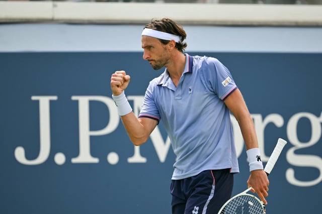 Arthur Rinderknech opposé à son ami Benjamin Bonzi au troisième tour de l'US Open à Flushing Meadows, le 29 août 2025