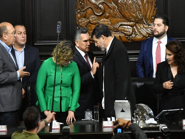 Alejandro Moreno y Gerardo Fernández Noroña volvieron a verse las caras este viernes. Foto: Cuartoscuro