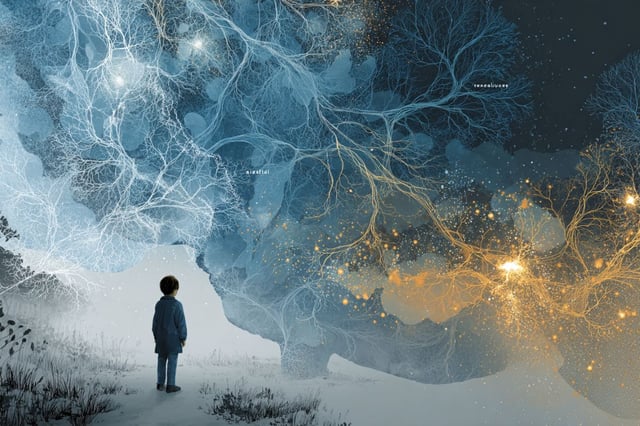 The researchers compared the white matter microstructure of neglected children without other types of maltreatment to that of typically developing children. Credit: Neuroscience News