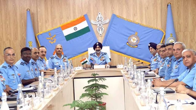 Air Chief Marshal A.P. Singh in Shillong.
