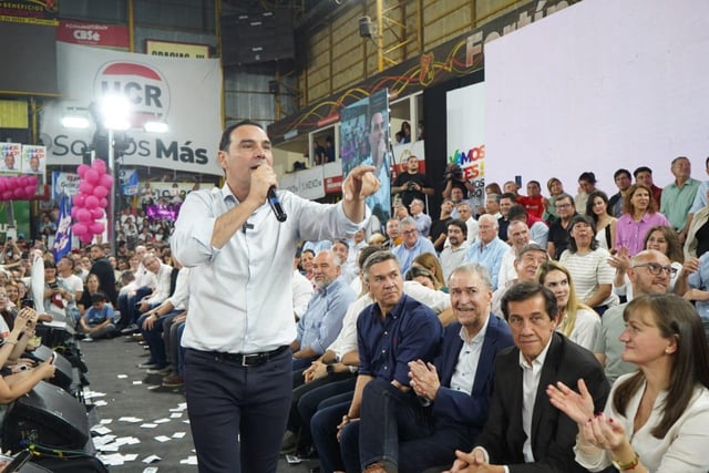 Gustavo Valdés, Juan Schiaretti y Maximiliano Pillaro; el armado de Provincias Unidas (Gentileza).