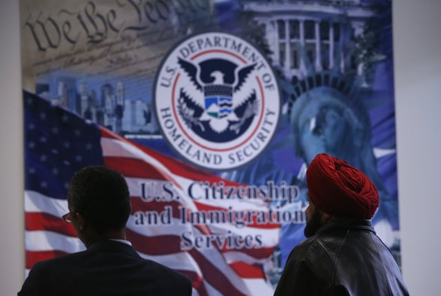 The U.S. Citizenship and Immigration Services (USCIS) district office in New York City.
