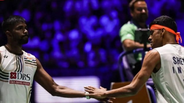 Satwik-Chirag in action at the BWF World Championships