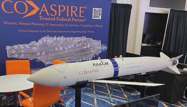 CoAspire's RAACM on Display in April 2025 at the Sea Air Space Symposium in Washington, D.C. Photo: CoAspire