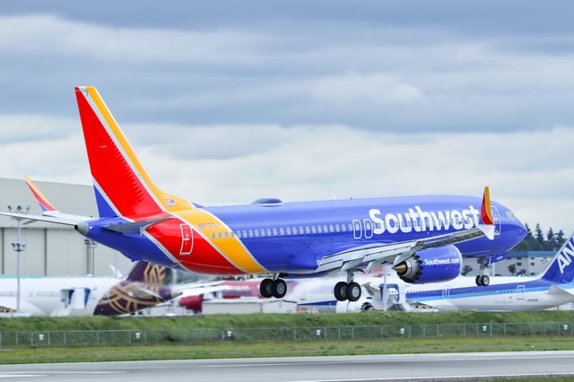 A Southwest Boeing 737 MAX 8. (Photo: AirlineGeeks | Katie Zera)
