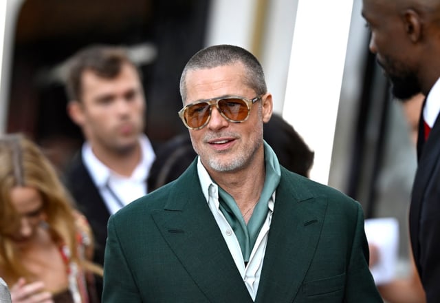 LONDON, ENGLAND – JUNE 23: Brad Pitt attends the “F1: The Movie” European Premiere at Cineworld Leicester Square on June 23, 2025 in London, England. (Photo by Gareth Cattermole/Getty Images)
