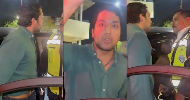 Lord "Qué te importa" intentó charolear al operativo del alcoholímetro en Guadalajara. Foto: Especial
