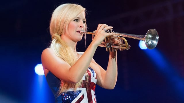 Alison Balsom performs at BBC Proms in the Park in 2015