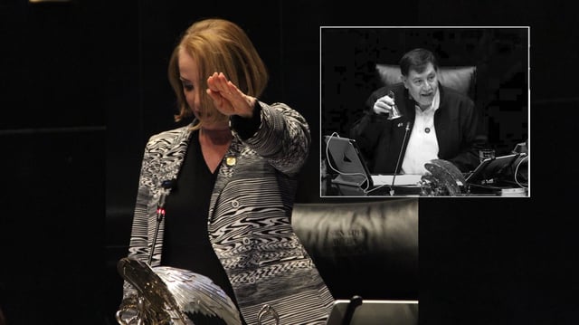 Laura Itzel Castillo asume como nueva presidenta de la Mesa Directiva del Senado de la República para reemplazar a Gerardo Fernández Noroña. | Especial