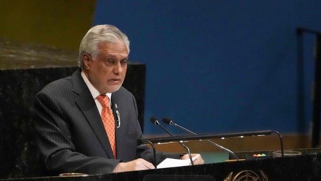 Pakistani Deputy Prime Minister and Foreign Minister Ishaq Dar emphasised that Pakistan was ready for a composite dialogue with India in a dignified and respectful manner on all outstanding issues, including Kashmir.
