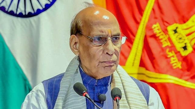 Defence Minister Rajnath Singh.