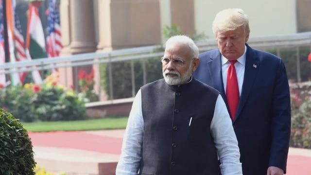 File image of Prime Minister Narendra Modi and US President Donald Trump (Photo: IANS)