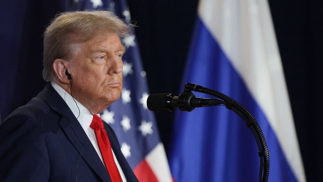 Donald Trump remained the top trend on social media and Google search on Saturday. (Photo by Gavriil GRIGOROV / POOL / AFP)