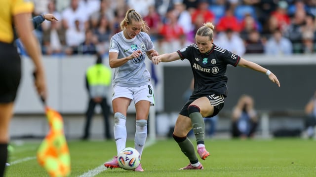 Duell um den Supercup: Minge (l.) gegen Kett