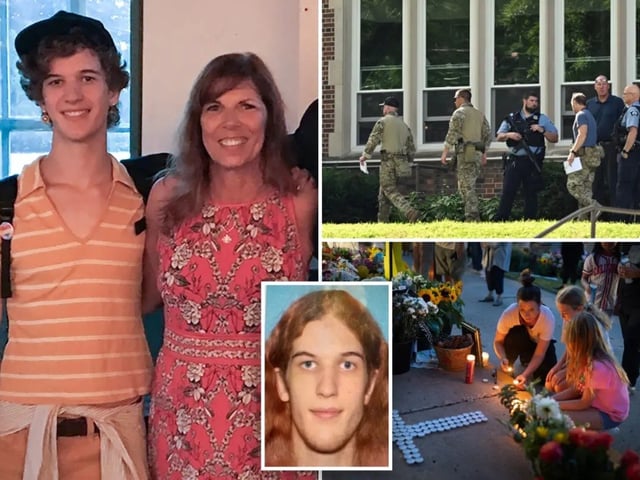 En los nuevos allanamientos hechos por la policía de Minneapolis, Robin Westman (izquierda y centro) sufrió una ruptura reciente y culpa a su madre por la masacre en la escuela católica Annunciation.