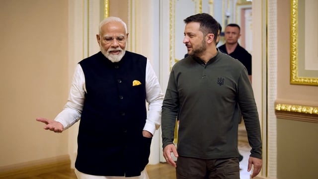 PM Modi and Ukrainian President Zelensky
