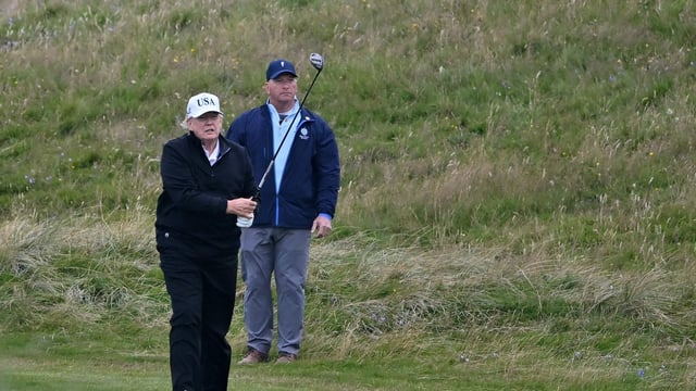 Trump's golf outing in Virginia confirms he is alive, putting an end to social media death speculation.