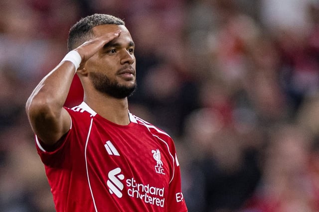 LIVERPOOL, ENGLAND - Monday, August 4, 2025: Liverpool's Cody Gakpo celebrates after scoring the second goal during a pre-season friendly match between Liverpool FC and Athletic Bilbao at Anfield. Liverpool won 3-2. (Photo by David Rawcliffe/Propaganda)