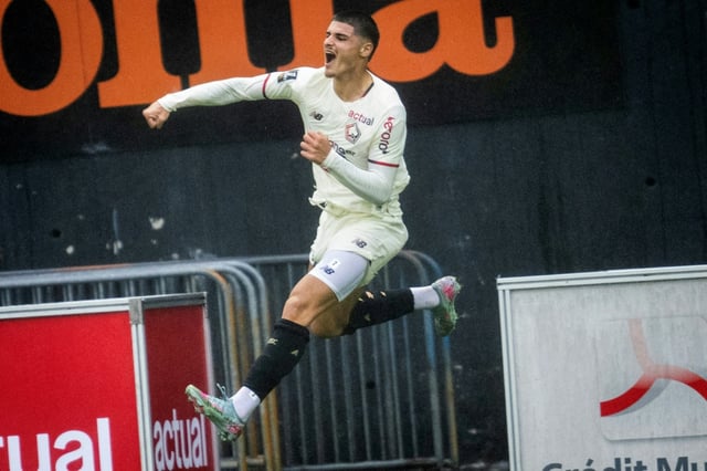 L'attaquant lillois Matias Fernandez Pardo, auteur d'un doublé lors de la victoire du Losc 7-1 sur la pelouse de Lorient, le 30 août 2025 en L1 (3e journée)