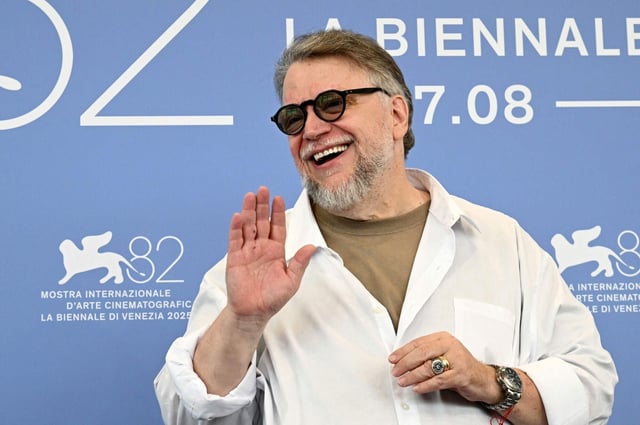 Guillermo Del Toro enel photocall de la película "Frankenstein" presentada hoy en Venecia