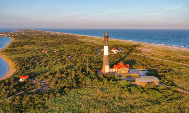 The Fire Island Lighthouse on Fire Island, NY. (Shutterstock)