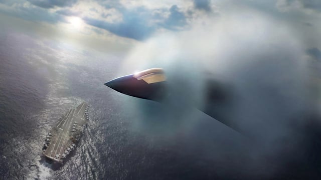 The rendering of Boeing proposed F/A-XX design. (Image credit: Boeing)