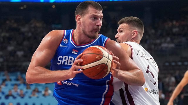 Nikola Jokic im Einsatz gegen Lettland