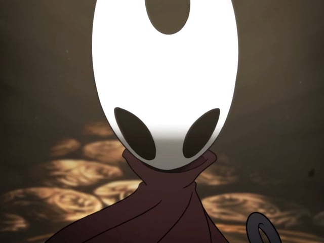 A closeup of Hornet from Silksong's release date trailer. 
