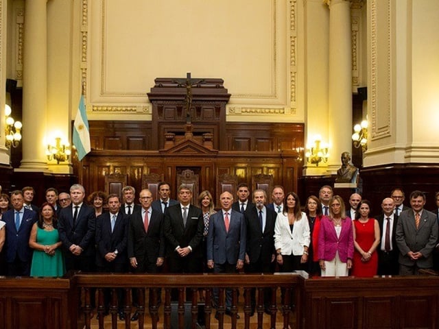 La Corte y los presidentes de cámaras federales.