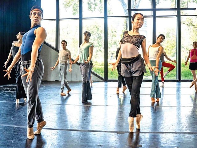 Una escena de  la coreografía.