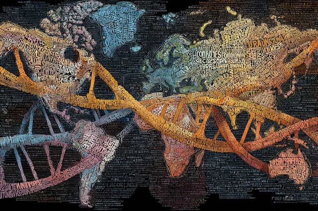 They found that in instances of genetic contact, there was an increased probability of linguistic sharing in unrelated languages of 4-9%. Credit: Neuroscience News
