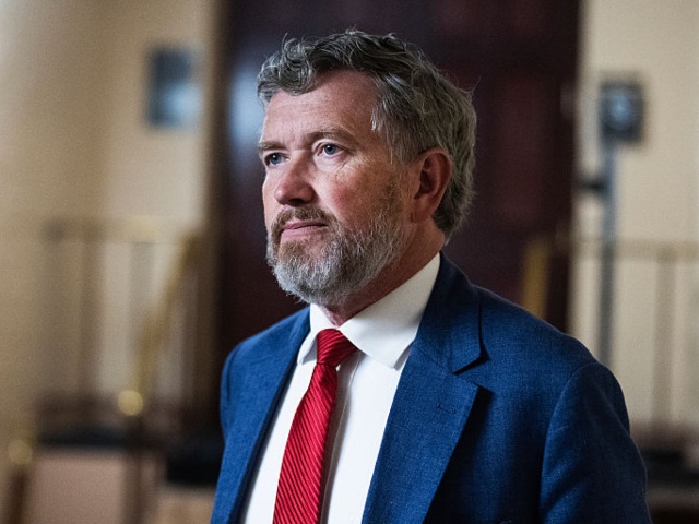 UNITED STATES - JUNE 4: Rep. Thomas Massie, R-Ky., leaves a meeting of the House Republican Conference in the U.S. Capitol on Wednesday, June 4, 2025. (Tom Williams/CQ-Roll Call, Inc via Getty Images)